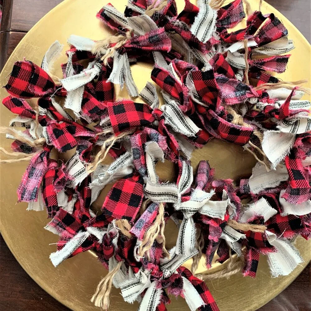 Christmas/Country 3 Foot Rag Banner